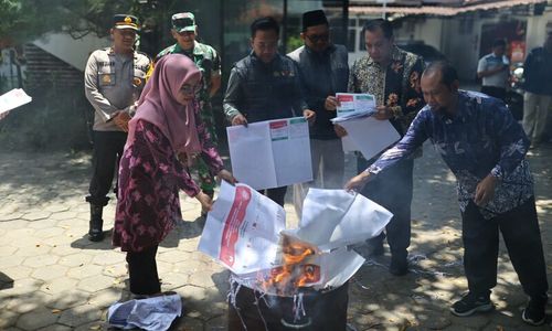 KPU Kota Madiun Ratusan Surat Suara Sisa & Rusak, Ini Rinciannya