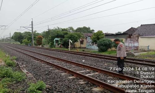 Alami Patah Tulang, Perempuan Lansia Terserempet KA di Delanggu Klaten