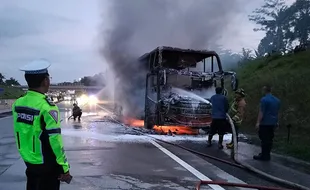 Bus Rosalia Indah Terbakar di Tol Boyolali, Ini Kata Investigator Senior KNKT