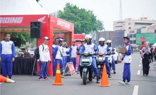 Ikuti Gebyar Keselamatan Berkendara, Honda Jateng Ajarkan Cari Aman Berkendara