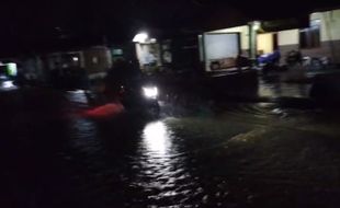 2 Rumah Warga Karangpandan Karanganyar Terendam Banjir Luapan Sungai Dimoro