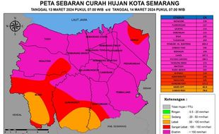 Data Curah Hujan di Semarang: Masuk Kategori Ekstrem, jadi Pemicu Banjir