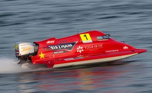 Pembalap Jonas Andersson Tercepat di Kualifikasi F1 Powerboat Danau Toba