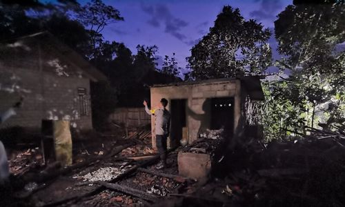 Satu Rumah Warga di Susukan Semarang Terbakar saat Ditinggal Tarawih