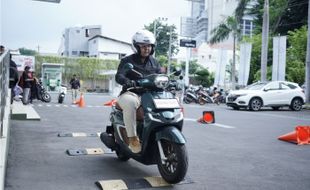 Komunitas Honda Big Bike Jateng Uji Kenyamanan Motor Honda EM1 e: & Honda Stylo