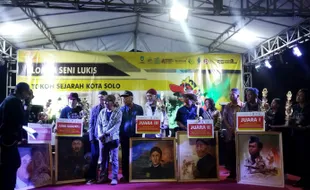 Warga Serengan Sabet Juara I Lomba Seni Lukis Tokoh Sejarah Kota Solo