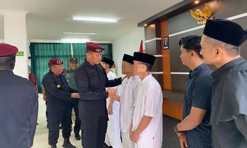 Jelang Ramadan, 4 Napiter Nusakambangan Ikrar Setia NKRI