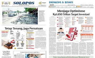 Solopos Hari Ini : Tetap Tenang, Jaga Persatuan