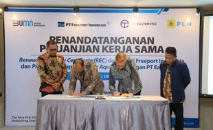 Gunakan REC PLN, Katoda Tembaga Freeport Jadi Produk Hijau Berdaya Saing Tinggi