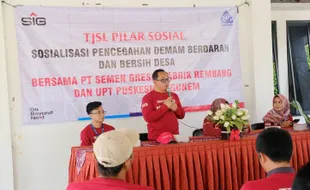 Tekan DBD, Semen Gresik Sosialisasi Pencegahan & Bersih Desa Tegaldowo Rembang