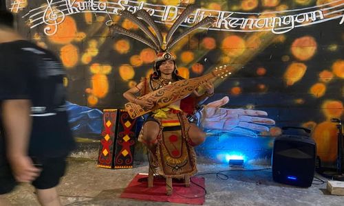 Pemain Musik Dayak di Koridor Gatsu Tenyata Asli Orang Nusukan