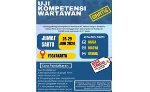 Gratis! Dewan Pers dan Solopos Gelar 4 UKW Tahun 2024, Ini Link & Persyaratan