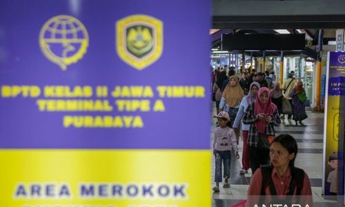 Puncak Arus Mudik Lebaran di Terminal Purabaya Diprediksi Senin & Selasa Besok