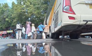 Puncak Arus Balik Lebaran, Harga Tike Bus Naik 2 Kali Lipat di Sukoharjo