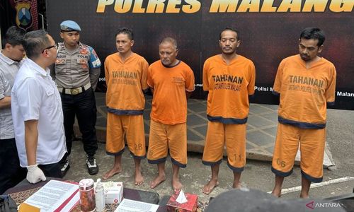 Dibekuk Polisi, Ini Tampang Pelaku Perampokan Rumah Rentenir di Kalipare Malang