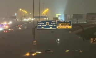 Dugaan Penyebab Banjir Dubai, Curah Hujan UEA Terbesar di 75 Tahun Terakhir