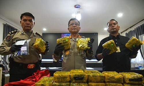 Polrestabes Medan Tangkap Kurir Narkoba Jaringan Malaysia, Sita 23,8 Kg Sabu