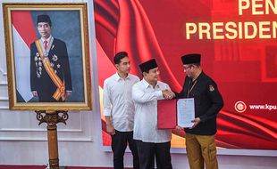 Momen KPU Tetapkan Prabowo-Gibran Jadi Presiden dan Wapres Terpilih 2024-2029