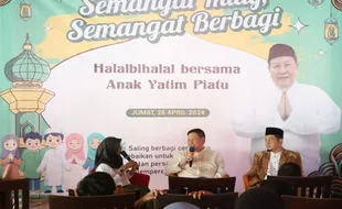 Pengusaha Solo, Rudy Indijarto, Halalbihalal Bareng Puluhan Anak Yatim Piatu