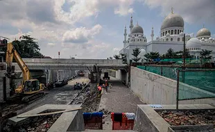 Persiapan Pembukaan Kembali Viaduk Gilingan Solo Jelang Mudik Lebaran