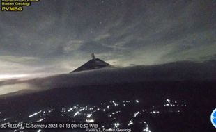 Hujan Deras di Puncak Gunung Semeru, Getaran Banjir Lahar Dingin Hampir 5 Jam