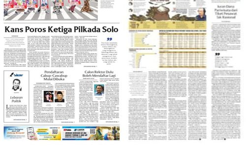 Solopos Hari Ini : Kans Poros Ketiga Pilkada Solo