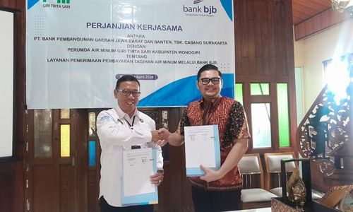 Jalin Kerja Sama, Bank BJB Surakarta Layani Pembayaran Tagihan PDAM Wonogiri