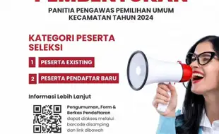 Bawaslu Sukoharjo Buka Lowongan Panwascam Pilkada 2024