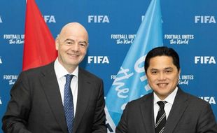 Colek Erick Thohir, Presiden FIFA Puji Perkembangan Sepak Bola Indonesia