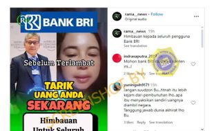 Unggahan Uang Nasabah Hilang Efek Bansos Beredar di Medsos, BRI Pastikan Hoaks