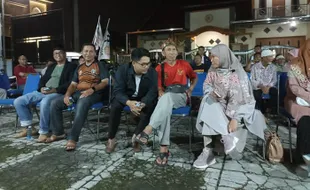 Nobar Timnas Vs Uzbekistan di Kantor PKS Karanganyar, Ilyas-Hadiasri "Mesra"