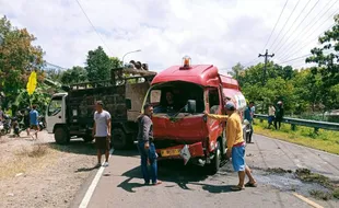 Tabrakan Motor Vs Truk Tangki BBM di Pracimantoro Wonogiri, 1 Orang Meninggal