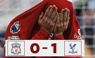 Menguasai Laga, Liverpool Tumbang 0-1 di Kandang dari Crystal Palace