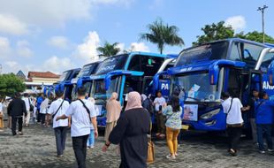 Diangkut 20 Bus, 960 Pemudik Ikut Program Balik Gratis dari AHD Boyolali