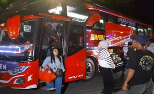 12 Unit Bus Mudik Gratis Masuk Terminal, Begini Pengalaman Seru Pemudik Sragen