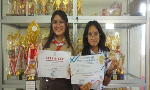 Pelajar SMP Kristen Satya Wacana Raih 3 Medali Olimpiade Sains Siswa Nasional