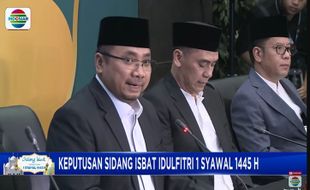 Hasil Sidang Isbat: Idulfitri 2024 Jatuh pada Rabu 10 April 2024