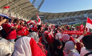 Tiket Laga Timnas U-23 Sold Out, Stadion Abdullah bin Khalifa jadi Lautan Merah