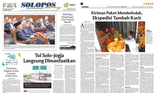 Solopos Hari Ini : Tol Solo-Jogja Langsung Dimanfaatkan