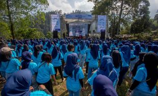 850 Karyawan PNM Solo Gelar Gathering di Tawangmangu Karanganyar