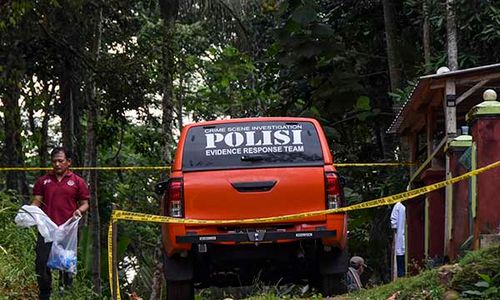 Polisi Olah TKP Kasus Suami Mutilasi Istri di Ciamis