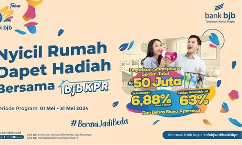 HUT ke-63 Bank Bjb, Ada Promo KPR dan KKB Bunga Murah Berlimpah Hadiah