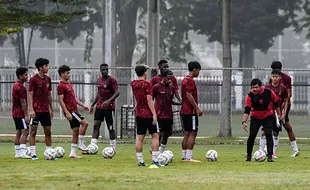 Latihan Terakhir Skuad Timnas Indonesia U-20 Jelang TC di Como Italia