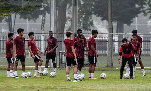 Latihan Terakhir Skuad Timnas Indonesia U-20 Jelang TC di Como Italia