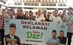 Puluhan Orang Deklarasi Relawan Sedulur Mas Dar Kota Solo