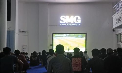 Seru, Nonton Bareng Timnas U-23 Indonesia vs Guinea di Griya Solopos