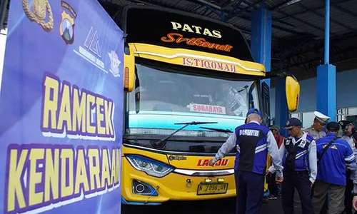 Cegah Kecelakaan, Dishub-Polres Lumajang Cek Kelaikan Bus Jelang Libur Sekolah