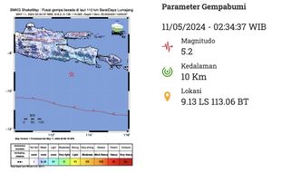 Gempa M 5,2 di Lumajang Hari Ini Tak Berpotensi Tsunami, Penyebab Menurut BMKG