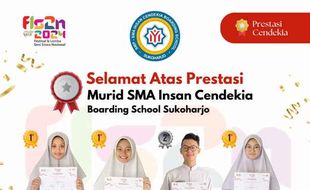 SMA Insan Cendekia Boarding School Sukoharjo Borong Juara di FLS2N Sukoharjo