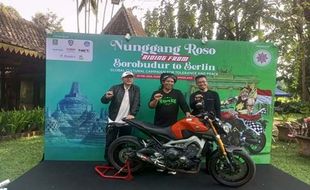 Borobudur ke Berlin, Yamaha MT-09 Temani Gus Paox Iben Bawa Misi Kebudayaan